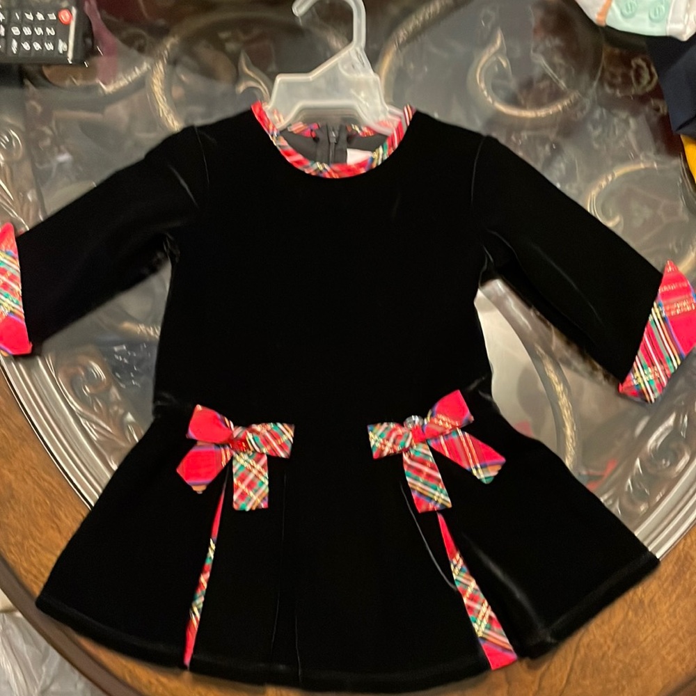 NWOT Girls Velvet Dress Size 12M